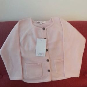 Giggle Baby Pink Wool Cardigan Sweater Valentine’s Day Buttons New with Tags